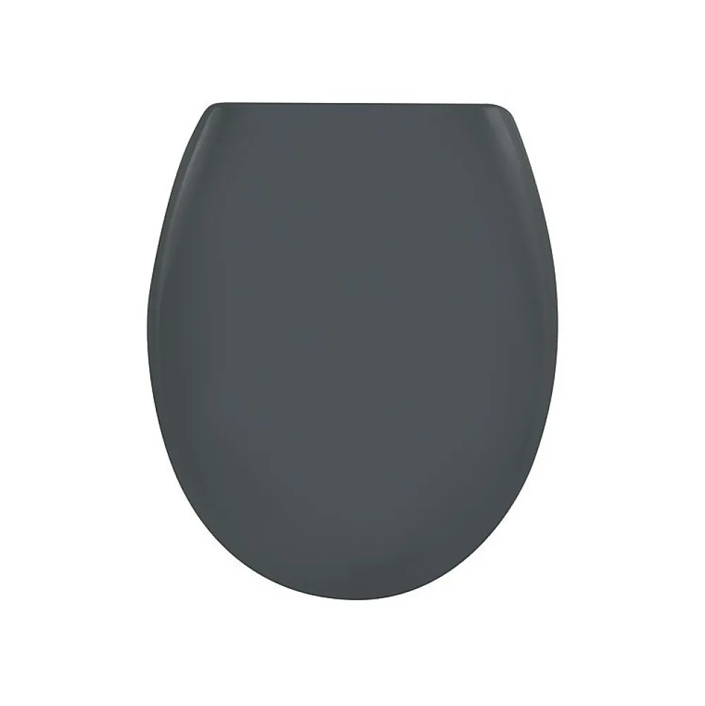 Spirella Abattant wc EASY CLIP Thermo Dur Gris Charnières Inox