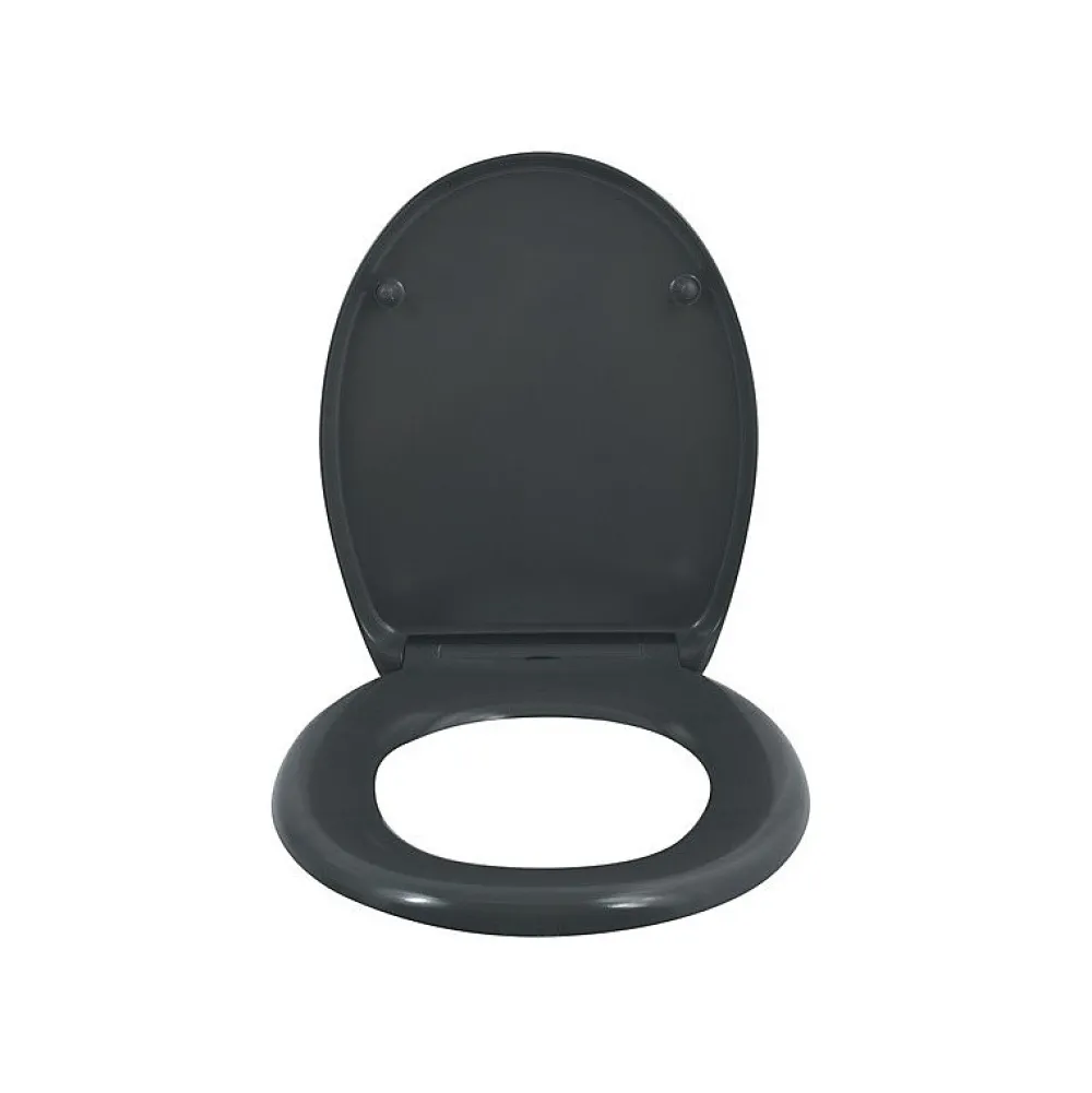 Spirella Abattant wc EASY CLIP Thermo Dur Gris Charnières Inox