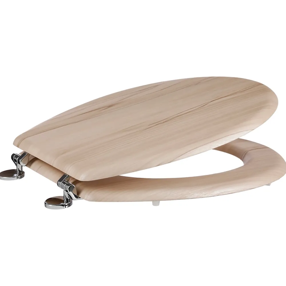 Abattant Wc|5Five Abattant WC effet bois clair à fermeture standard,