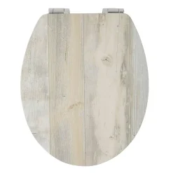 Abattant Wc|Guy Levasseur Abattant WC effet bois 45x36x4cm