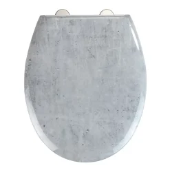 Abattant Wc|Wenko Abattant WC effet marbre Concrete - Abaissement automatique - Duroplast