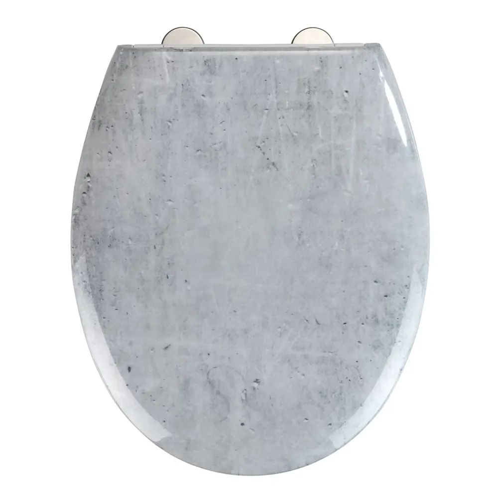 Abattant Wc|Wenko Abattant WC effet marbre Concrete - Abaissement automatique - Duroplast