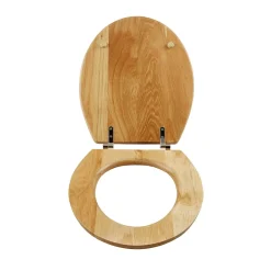 GoodHome Abattant WC en chêne avec fermeture standard, Cervia