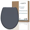 Abattant Wc|Schütte Abattant WC en duroplast ANTHRAZIT avec frein de chute Anthracite