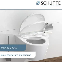 Abattant Wc|Schütte Abattant WC en duroplast gloss MAGIC LIGHT avec frein de chute Turquoise