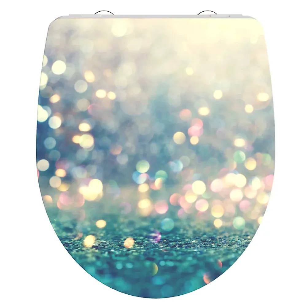 Abattant Wc|Schütte Abattant WC en duroplast gloss MAGIC LIGHT avec frein de chute Turquoise