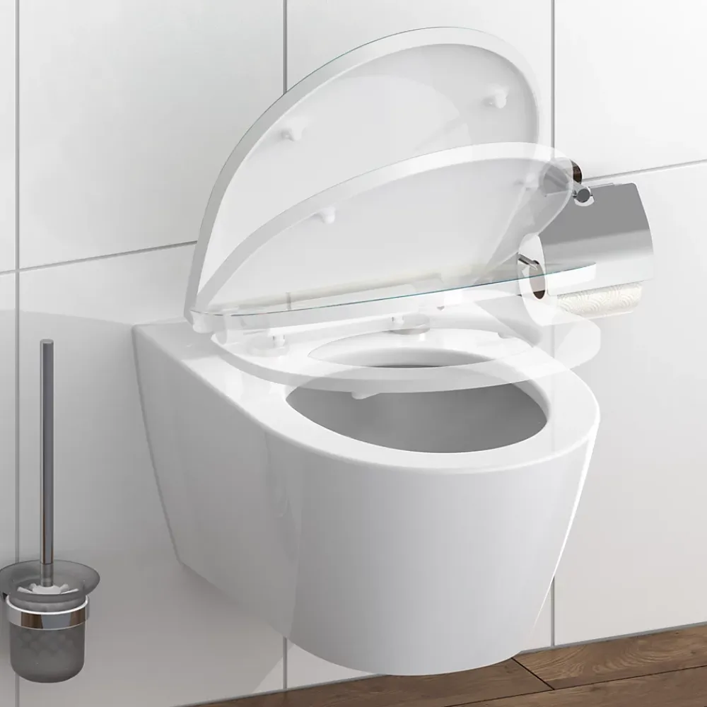 Abattant Wc|Schütte Abattant WC en duroplast gloss MAGIC LIGHT avec frein de chute Turquoise
