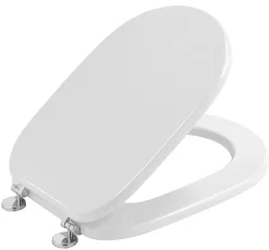 Abattant Wc|Kiamami Valentina Abattant Wc En Finition Blanche Avec Charnières En Métal - Sintesi