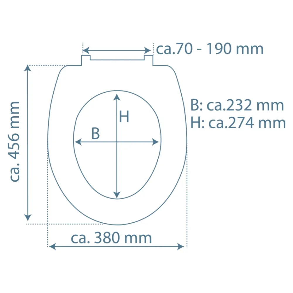 Schütte Abattant WC extra fin en duroplast SLIM avec frein de chute Blanc