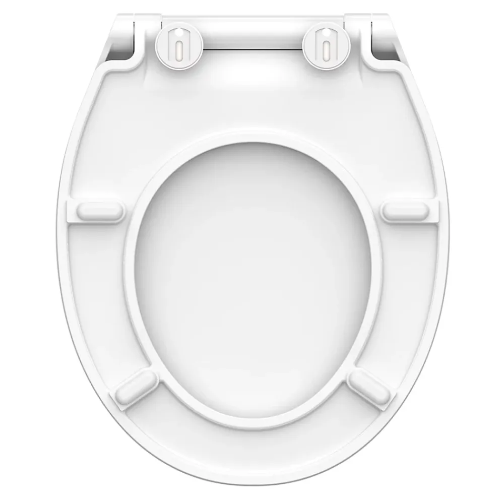 Schütte Abattant WC extra fin en duroplast SLIM avec frein de chute Blanc