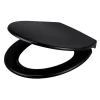 GoodHome Abattant WC Diani coloris noir en duraplast avec frein de chute