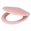 Abattant Wc|GoodHome Abattant WC Diani coloris rose en duraplast avec frein de chute