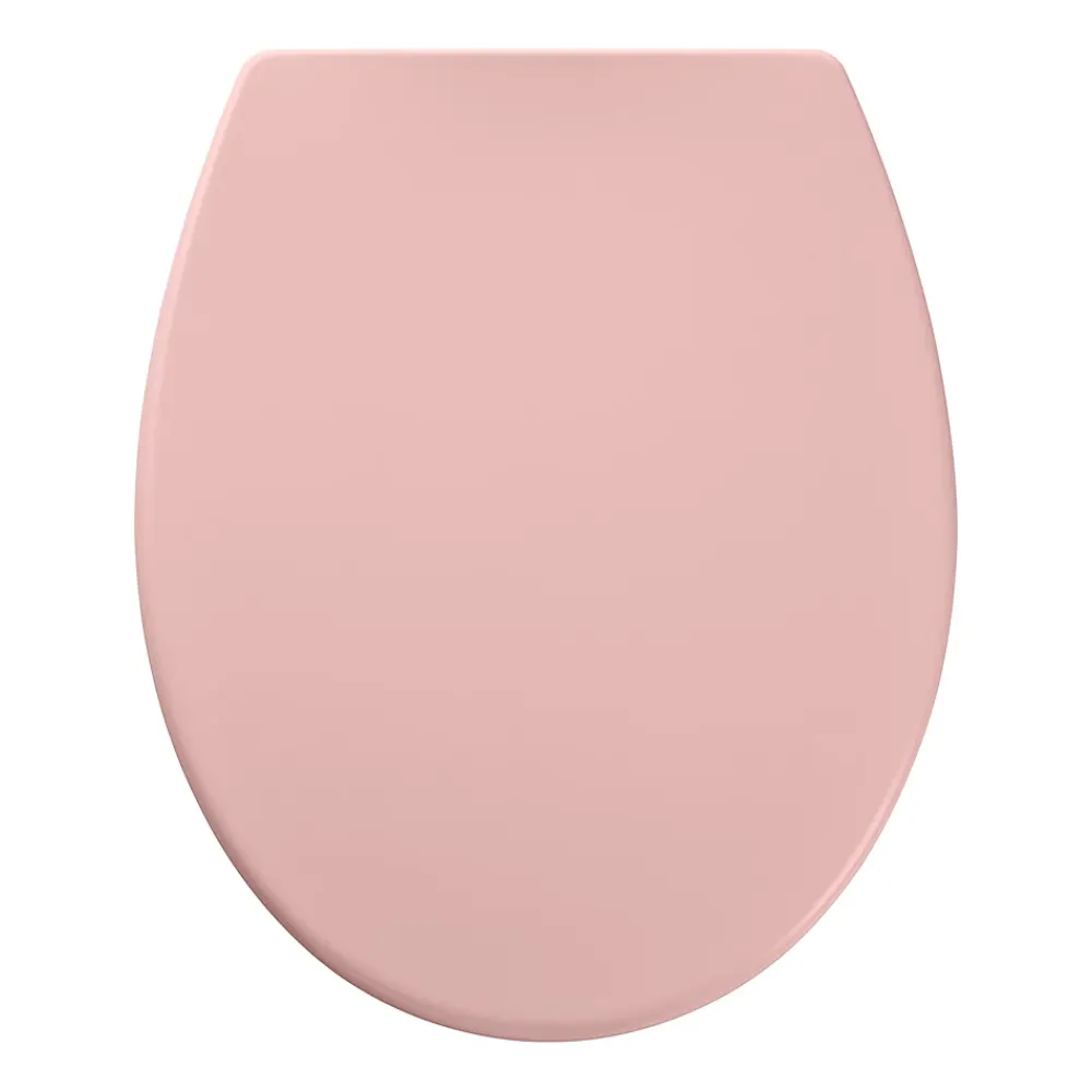 Abattant Wc|GoodHome Abattant WC Diani coloris rose en duraplast avec frein de chute