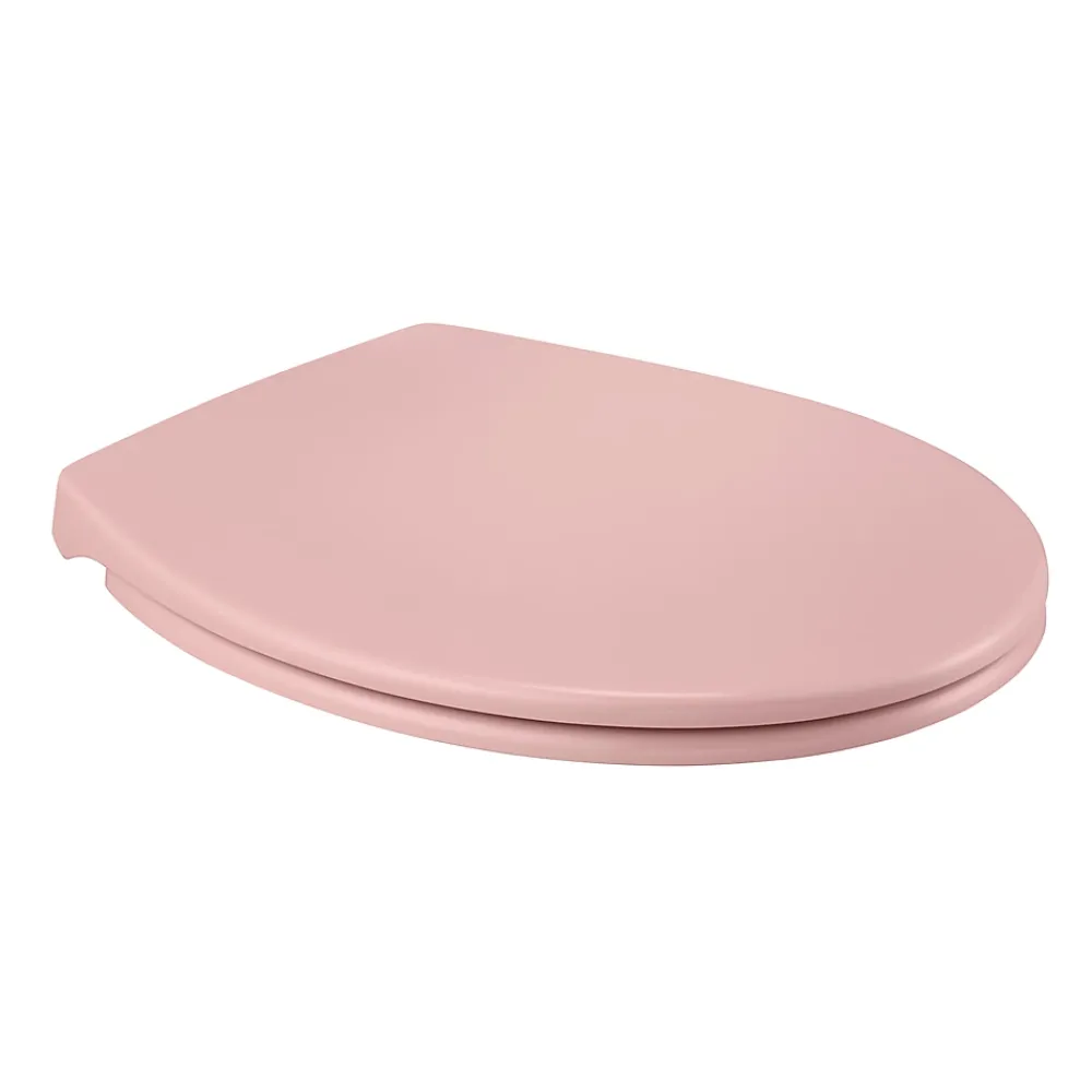 Abattant Wc|GoodHome Abattant WC Diani coloris rose en duraplast avec frein de chute