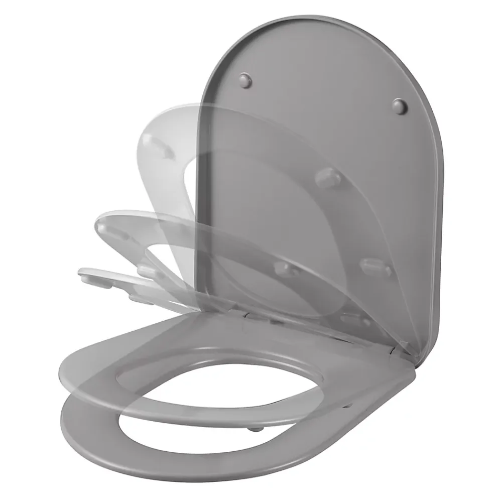 GoodHome Abattant WC duroplast Tanaro gris