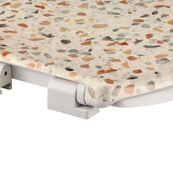 GoodHome Abattant WC Genoa coloris blanc et jaune clair en duraplast avec frein de chute