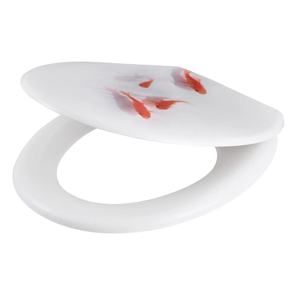 GoodHome Abattant WC Genoa décor poisson