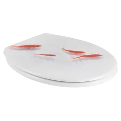 GoodHome Abattant WC Genoa décor poisson