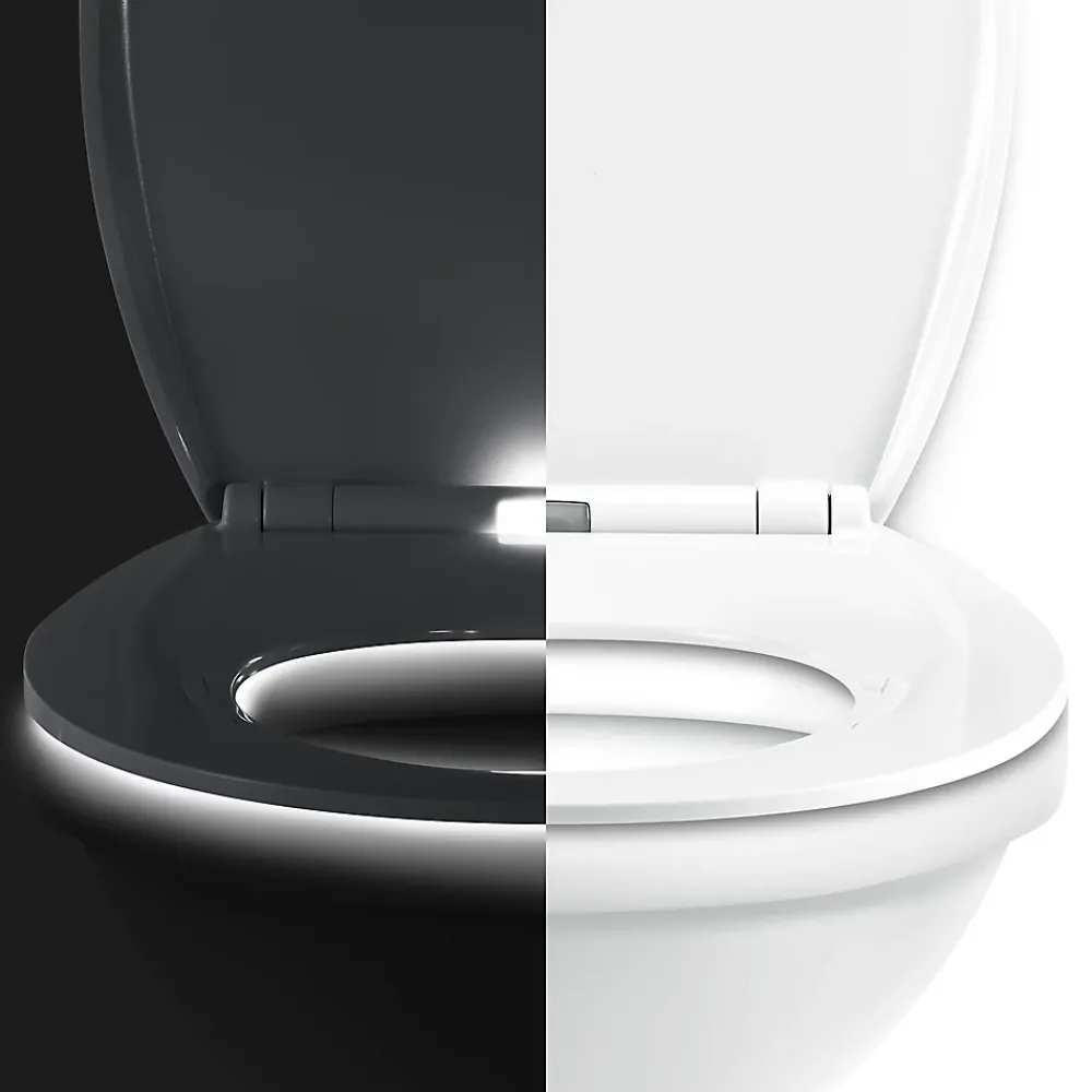 Abattant Wc|GoodHome Abattant WC led chang Minho blanc