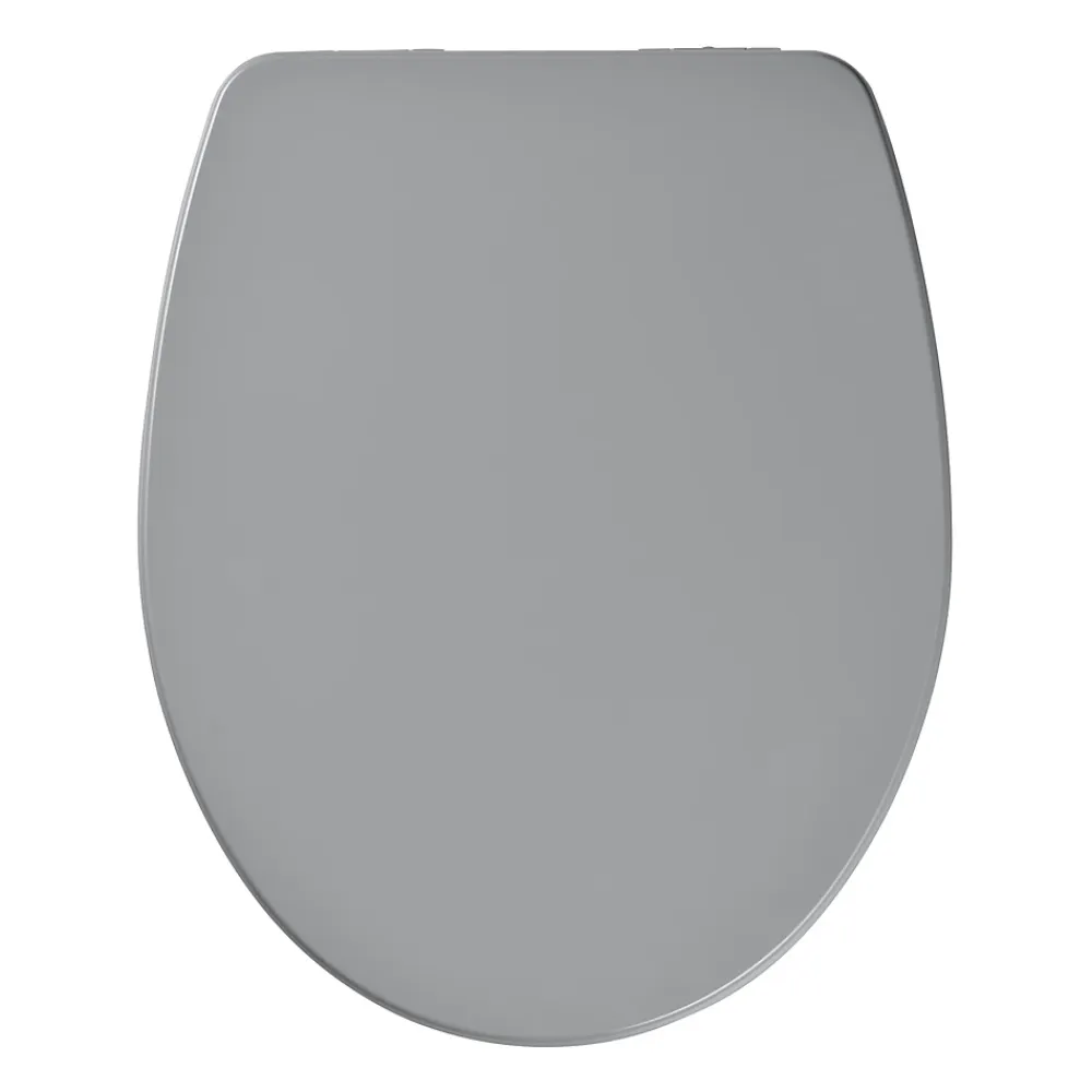 Abattant Wc|GoodHome Abattant WC Morava coloris gris en MDF avec frein de chute