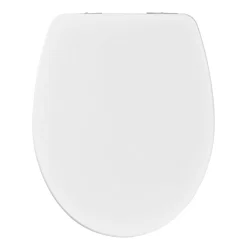 Abattant Wc|GoodHome Abattant WC Morava coloris blanc en MDF avec frein de chute