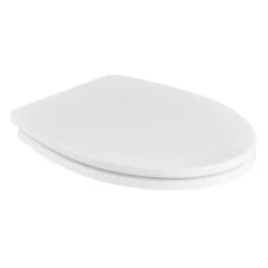 Abattant Wc|GoodHome Abattant WC Morava coloris blanc en MDF avec frein de chute