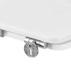 Abattant Wc|GoodHome Abattant WC Morava coloris blanc en MDF avec frein de chute