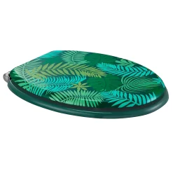 GoodHome Abattant WC Pilica coloris vert en bois avec frein de chute