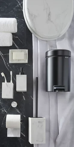 GoodHome Abattant WC Pilica coloris blanc et noir en bois avec frein de chute