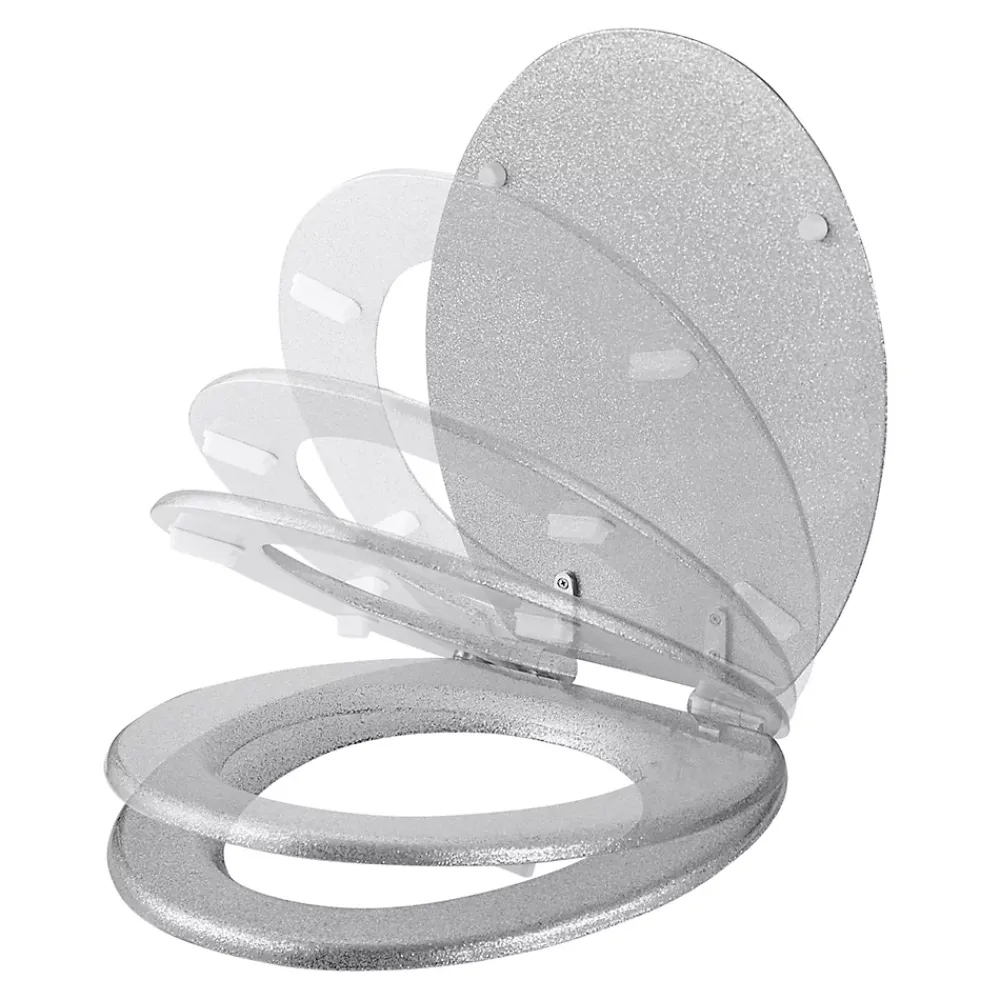 Abattant Wc|GoodHome Abattant WC Pilica pailleté