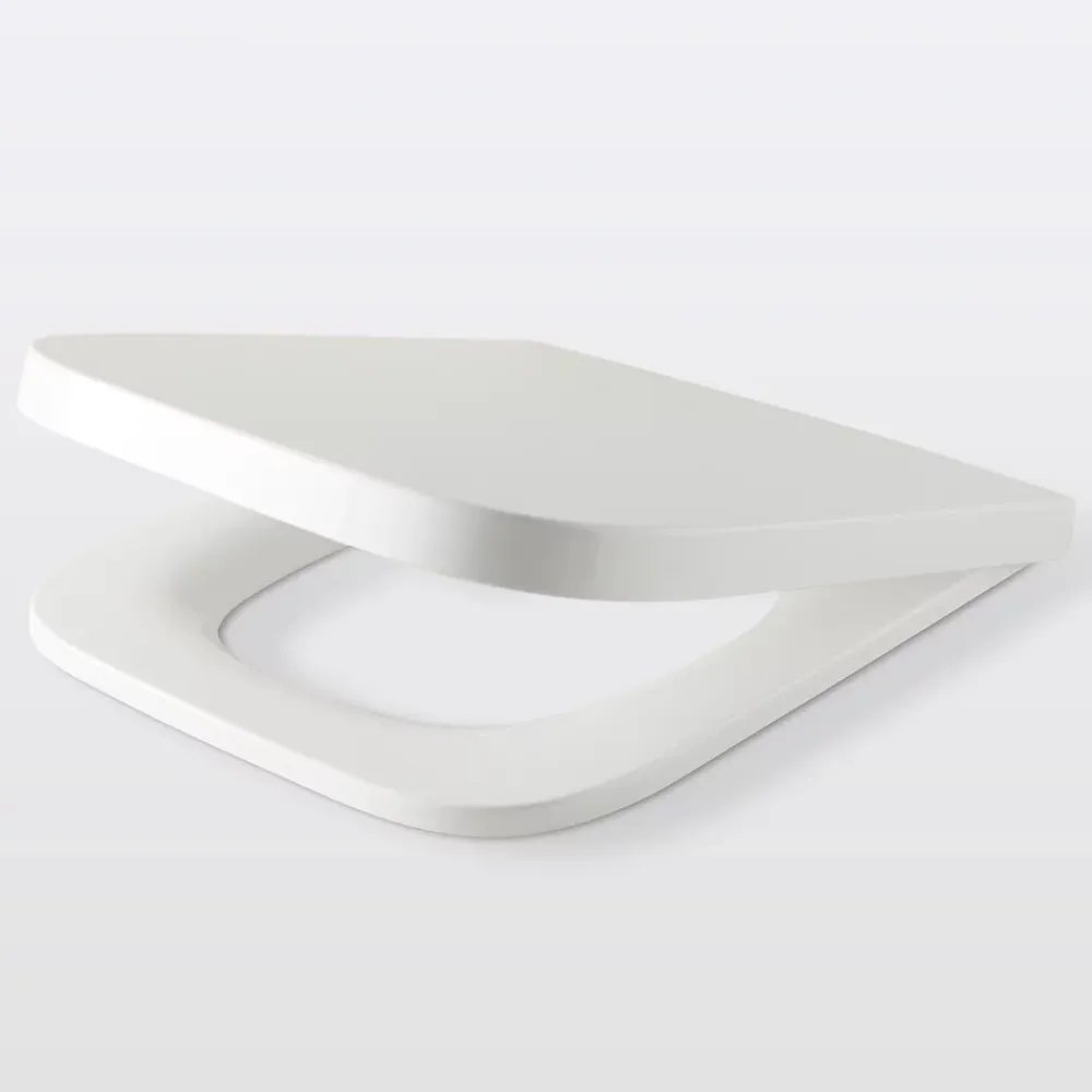 GoodHome Abattant WC Teesta en duraplast coloris blanc avec frein de chute