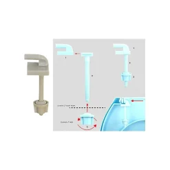 Abattant Wc|MSV Abattant wc Gris Charnières PS