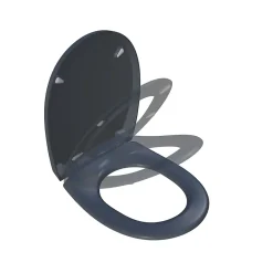 Bemis Abattant WC gris anthracite brillant Classic