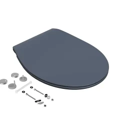 Abattant Wc|Bemis Abattant WC gris anthracite brillant