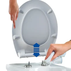 Abattant Wc|Bemis Abattant WC gris anthracite brillant