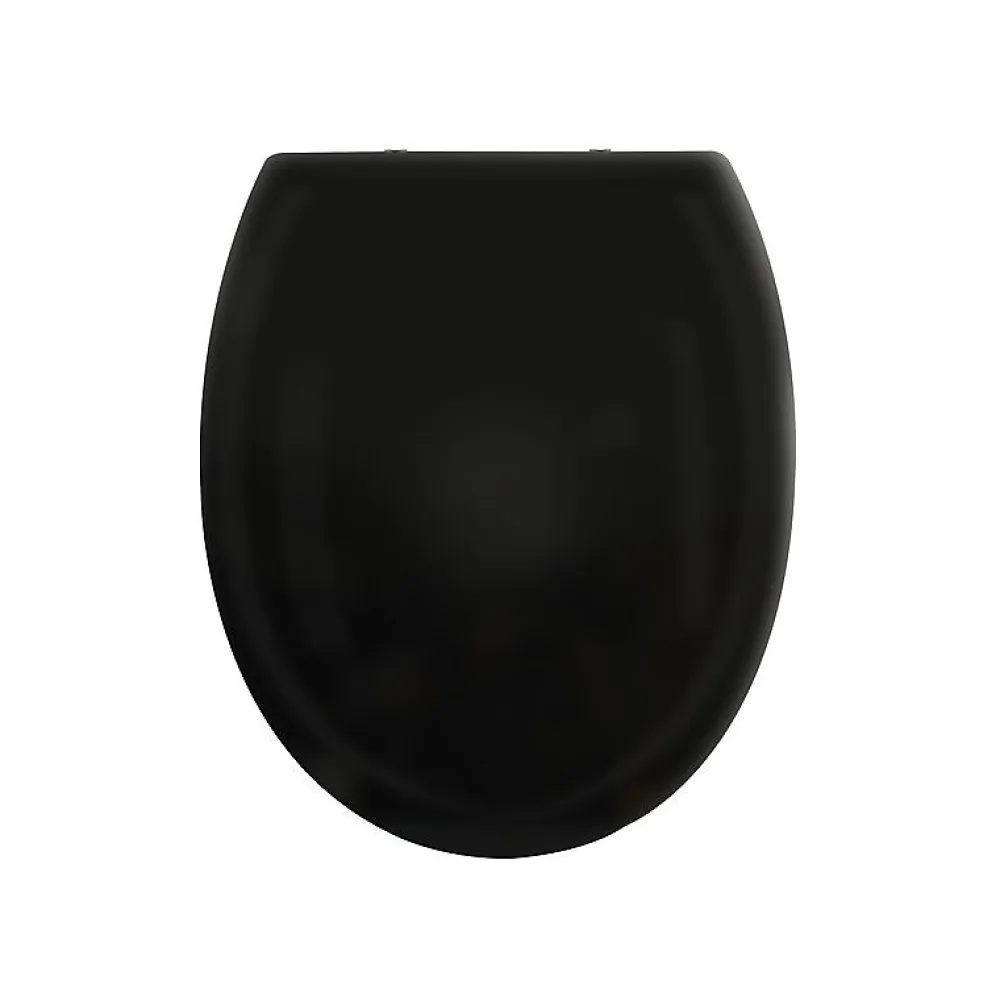 Spirella Abattant wc HARRY Noir Charnière Zinc