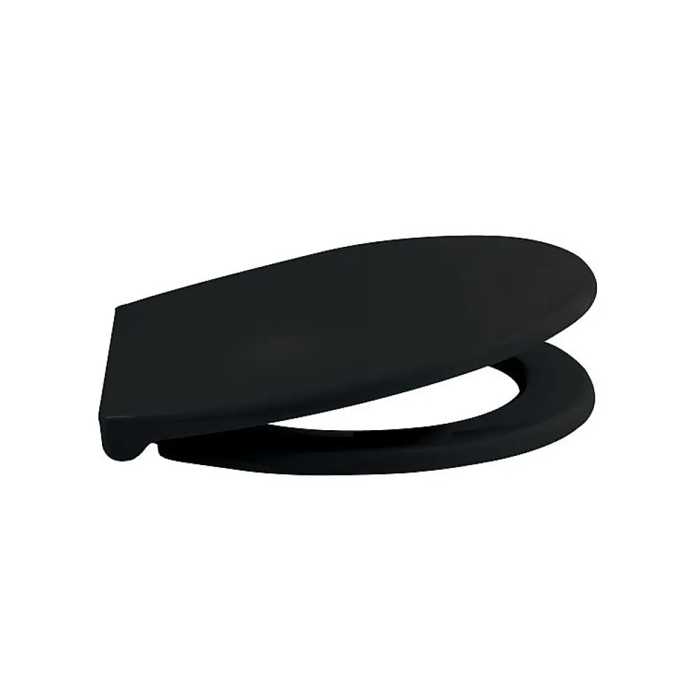 Spirella Abattant wc HARRY Noir Charnière Zinc