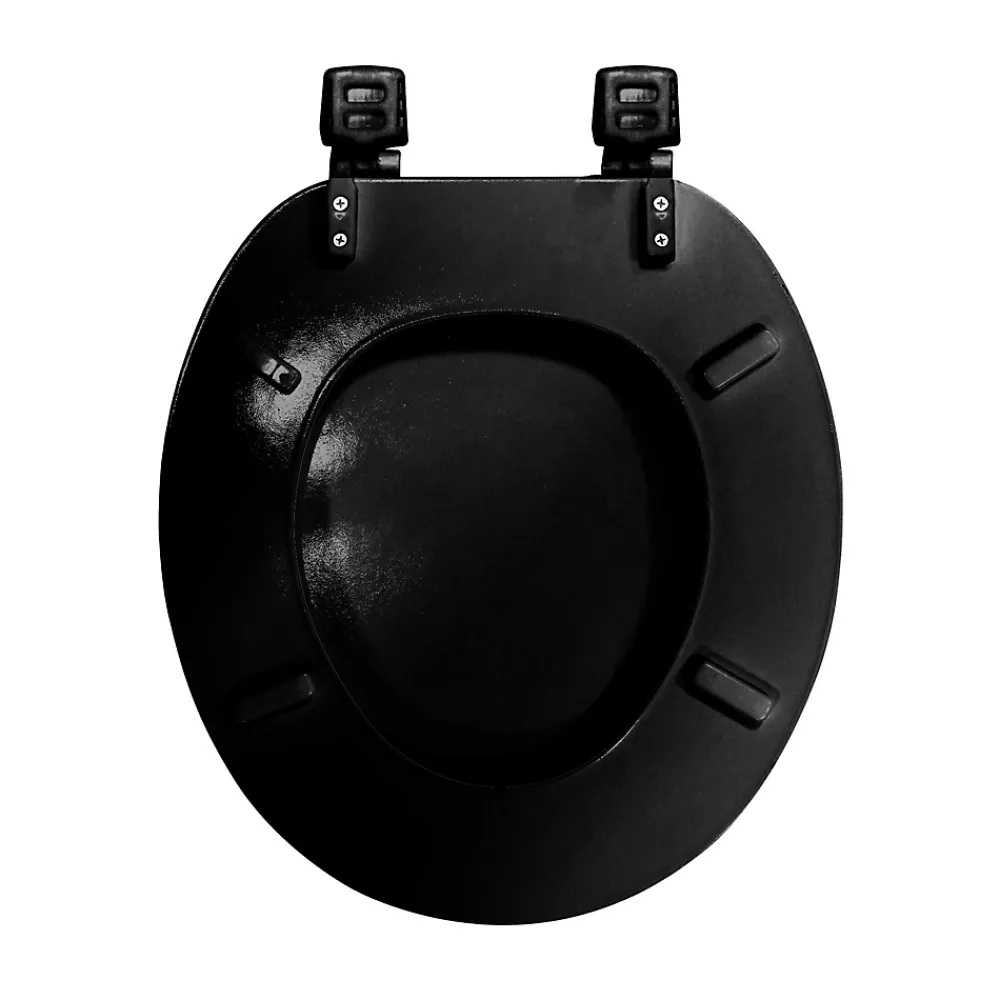 Abattant Wc|Importdistrib Abattant wc imprimé "orbella" 47cm noir