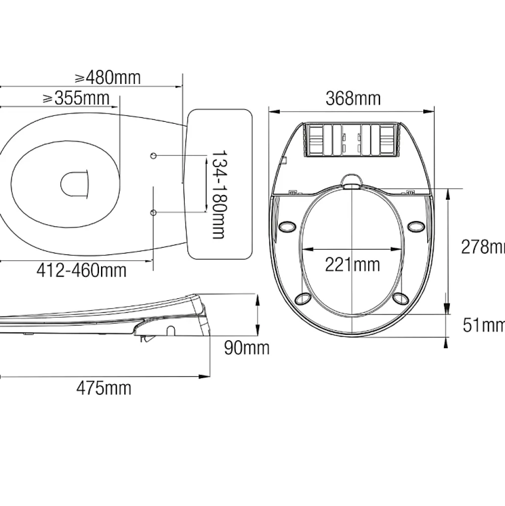 Wc Japonais|Planète Bain Abattant wc japonais - lavant non électrique pour cuvette ovale - Ozus