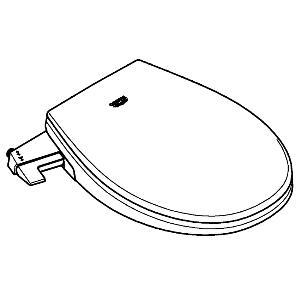 Wc Japonais|Grohe Abattant WC lavant Bau avec frein de chute blanc