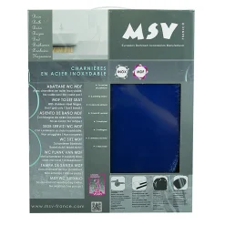 Abattant Wc|MSV Abattant Wc MDF Bleu Marine - - Universel - Fixation par le dessus avec entraxe universelle