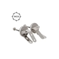 MSV Abattant wc MDF Cardiff Gris Charnières Inox
