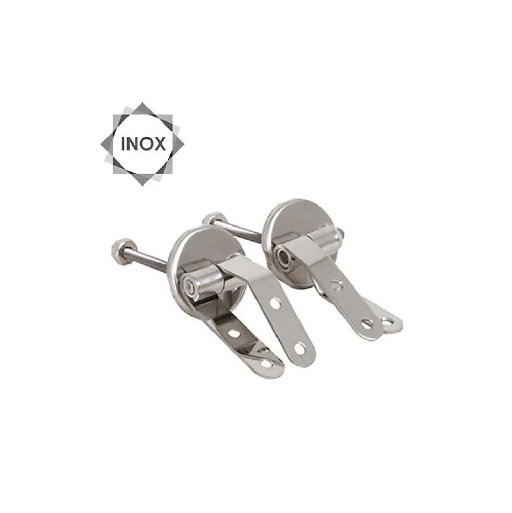 MSV Abattant wc MDF Cardiff Gris Charnières Inox