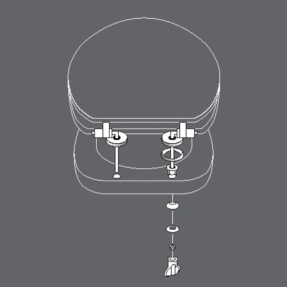 Abattant Wc|Douceur D'Intérieur Abattant WC MDF charnières métal HAVANE