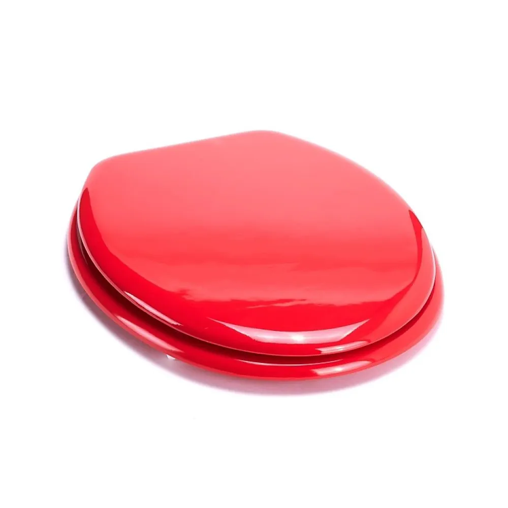 MSV Abattant wc MDF CLEO Rouge Charnières Inox