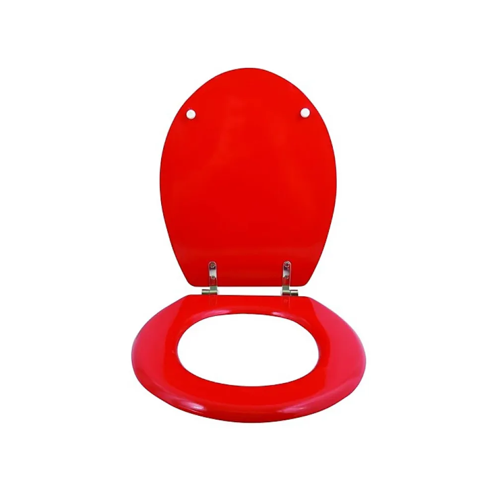 MSV Abattant wc MDF CLEO Rouge Charnières Inox