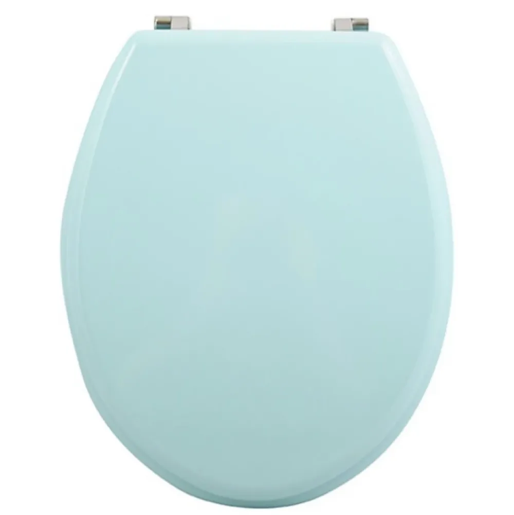 Abattant Wc|MSV Abattant wc MDF CLEO Vert Poudré Charnières en Inox