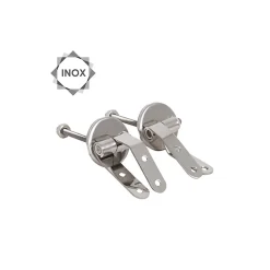 Abattant Wc|MSV Abattant wc MDF CLEO Vert Poudré Charnières en Inox
