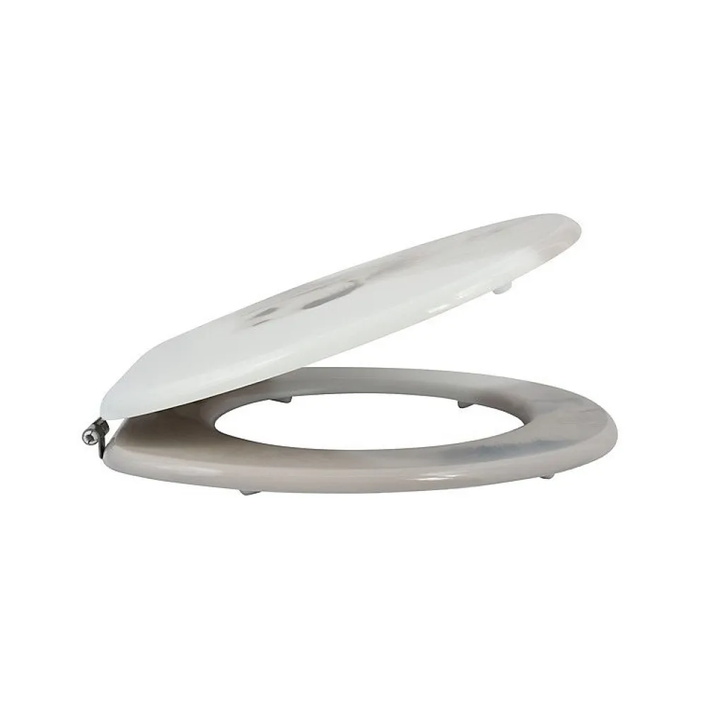 MSV Abattant wc MDF Dog SCOTT Beige Charnières Inox