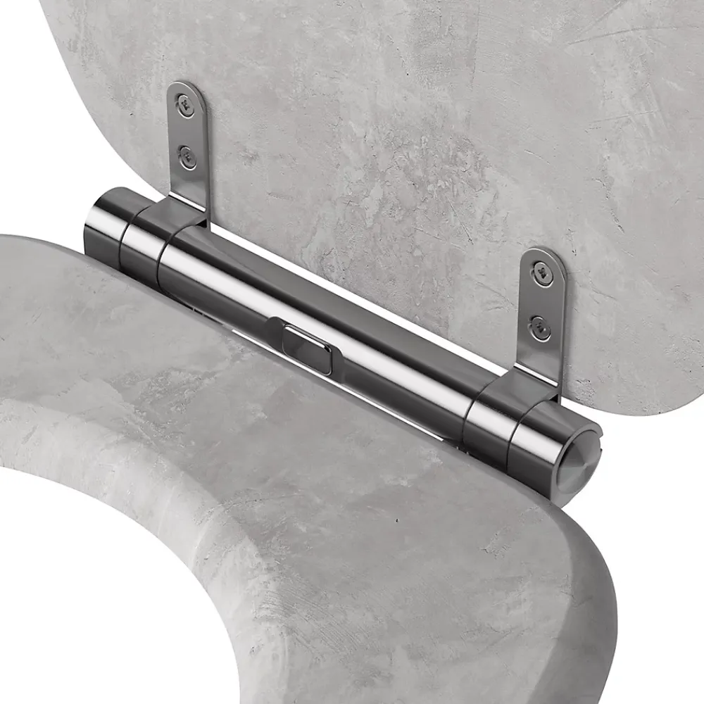 Abattant Wc|Gelco Design Abattant wc mdf effet beton soft close